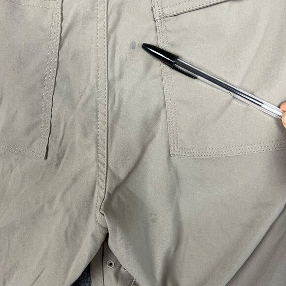 PrAna Cargo Hiking Pants Khaki Men's Med X 30L Born From The Experience Belt - Picture 5 of 10